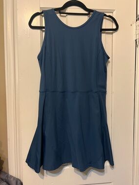 NWOT HALARA Teal Blue Athletic Skater Dress